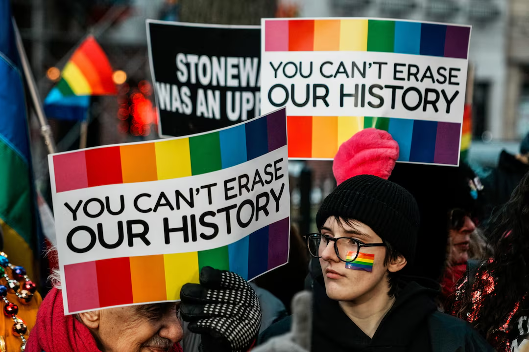 Stonewall Pride Flag Yanked Down